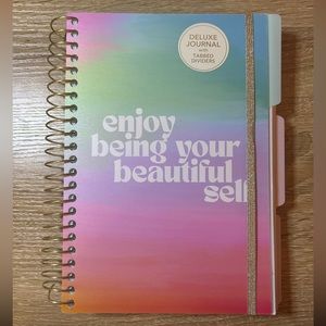 enjoy being your beautiful self deluxe journal with tabs
